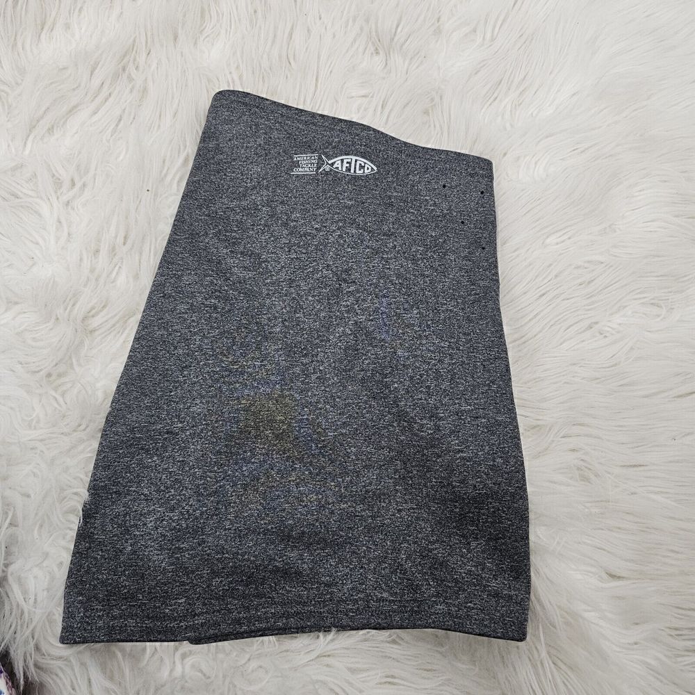 AFTCO Heathered Gray Fishing Face Mask Gaiter Tackle